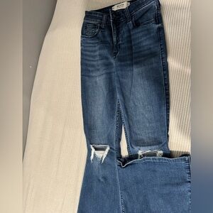 Hollister Dark Blue Distressed Skinny Jeans